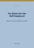 Tax Basics for the Self-Employed