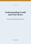 Understanding Credit and Your Score